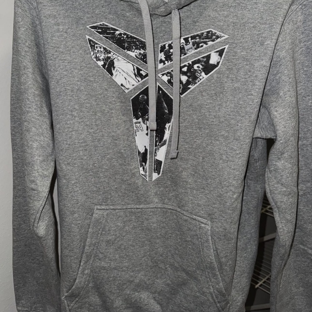 Gray Kobe Bryant Graphic Hoodie